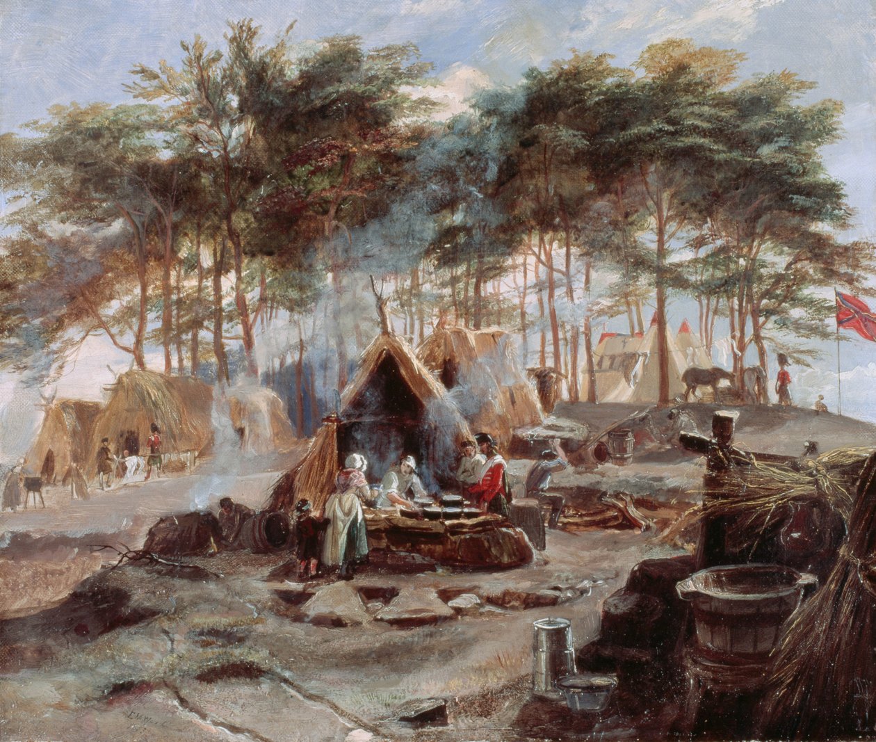 Chobham Camp, 1853 av Edward Matthew Ward