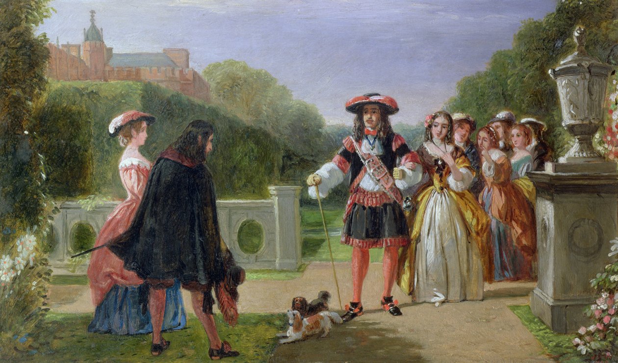 Kung Charles II (1630-85) och Nell Gwynne (1650-87) av Edward Matthew Ward