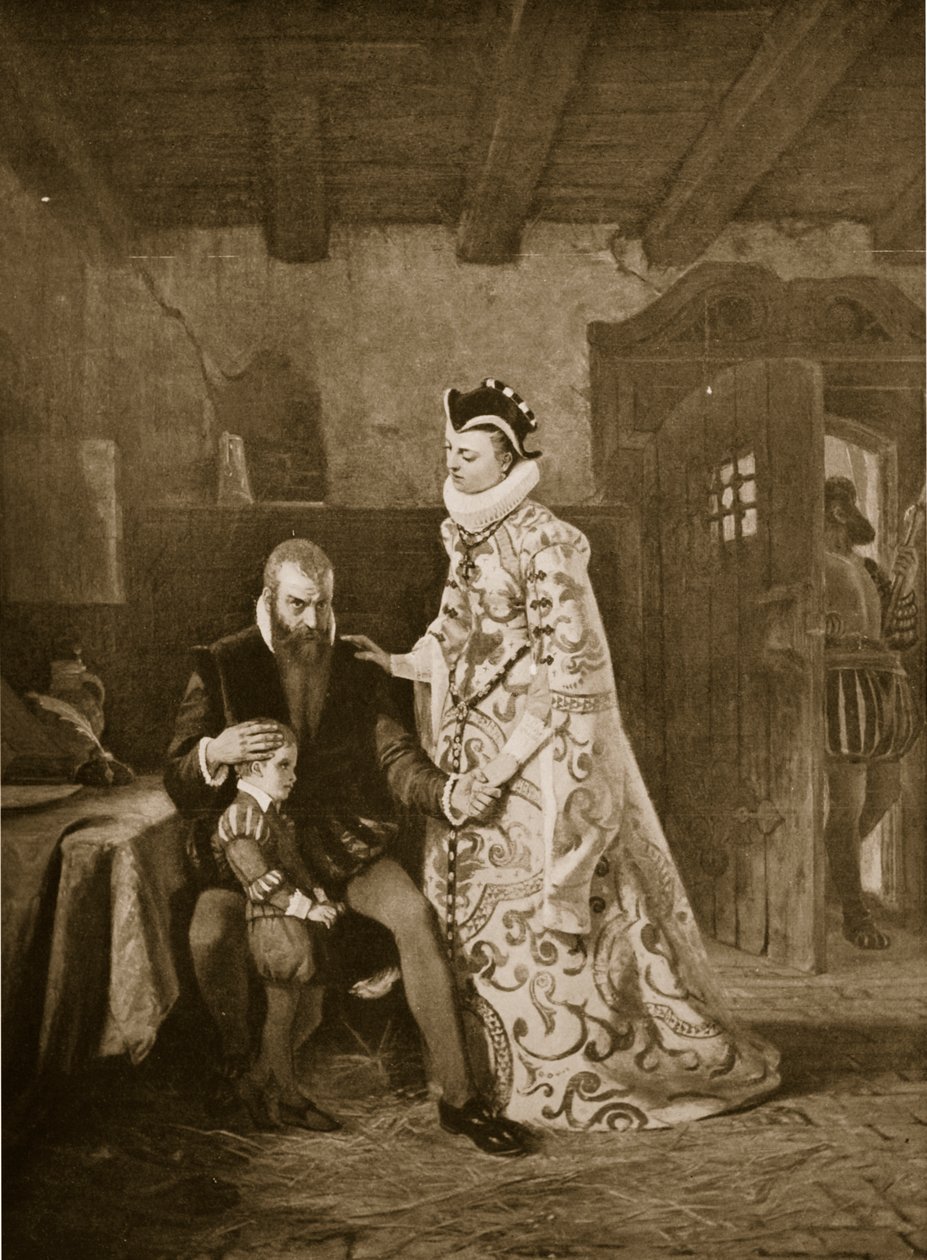 Karin Mansdatter besöker Erik XIV i fängelset av Edward Perseus