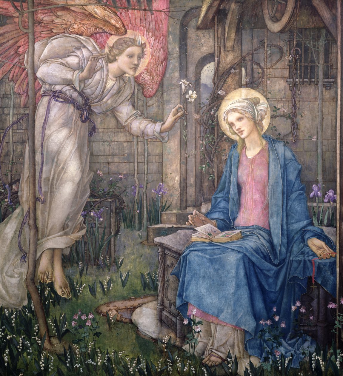 Bebådelsen (olja) av Edward Reginald Frampton