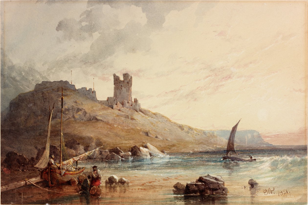 Dunstanburgh Castle (kroppsfärg) av Edward Richardson