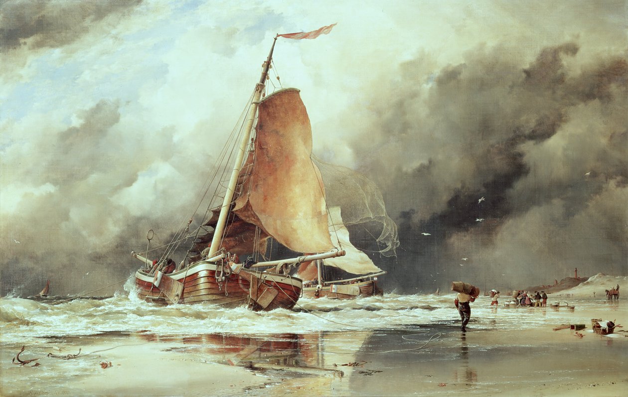 Havslandskap av Edward William Cooke