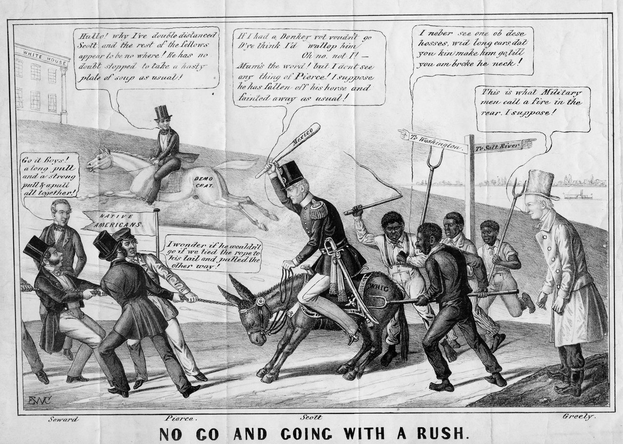 No go and going with a rush, utgiven av J Childs, New York, ca 1852. av Edward Williams Clay