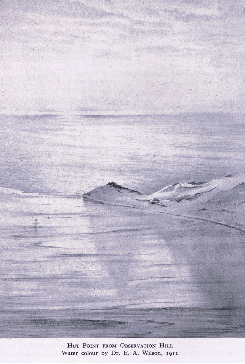 Hut Point från Observation Hill av Edward Adrian Wilson