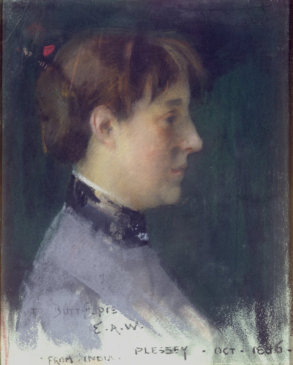 Porträtt av Beatrice Crawhall, 1886 av Edward Arthur Walton