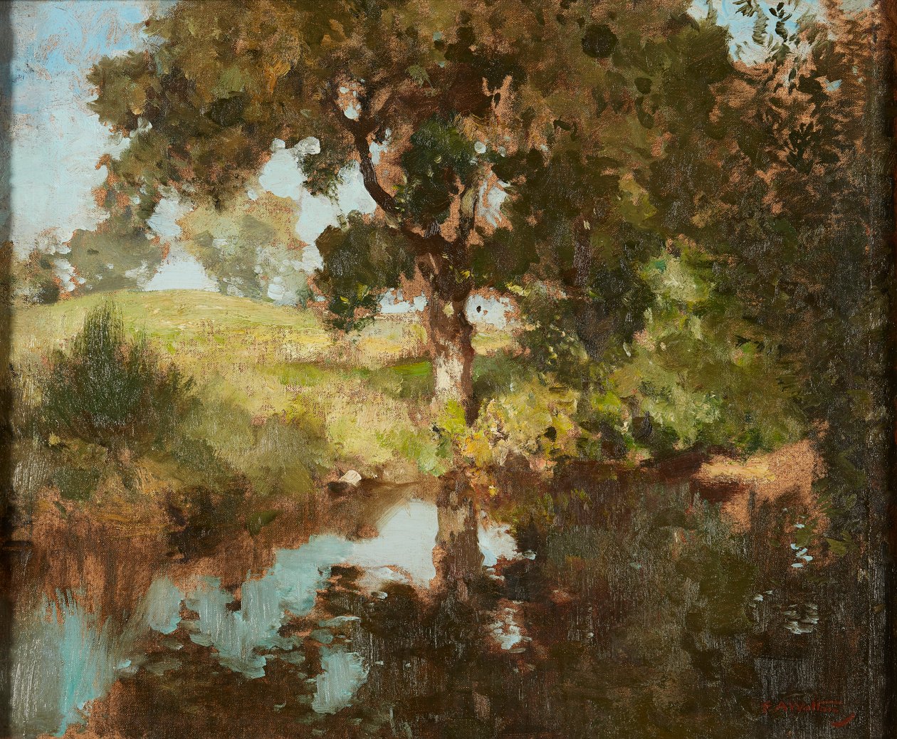 Summer Reflections (olja på duk) av Edward Arthur Walton