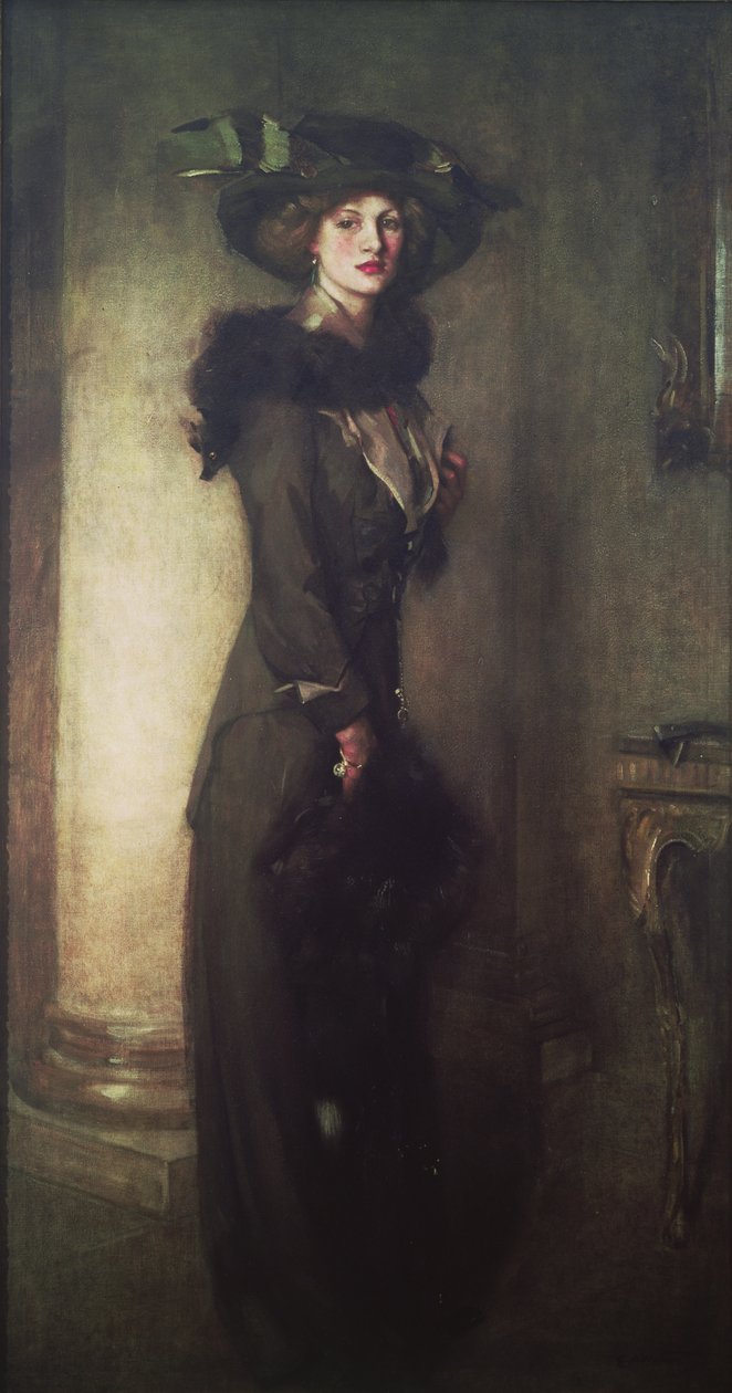 Bäverhatten, ca 1912 av Edward Arthur Walton