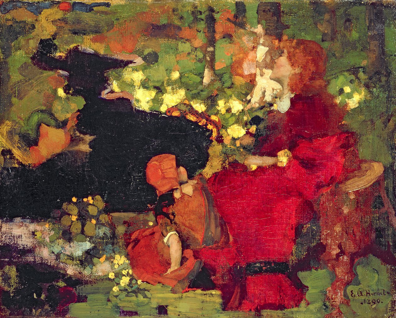 En pool i skogen av Edward Atkinson Hornel