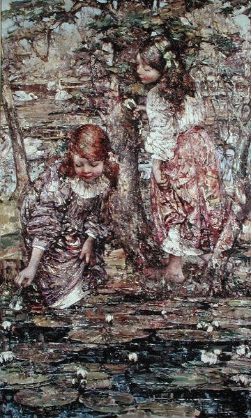 Samla liljor av Edward Atkinson Hornel