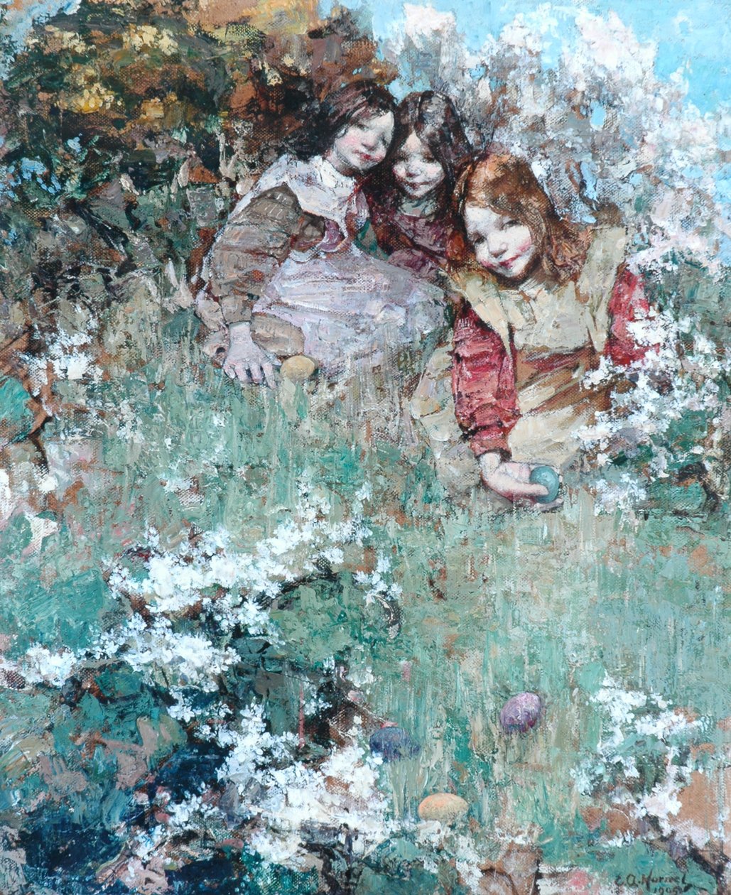 Rullande påskägg av Edward Atkinson Hornel