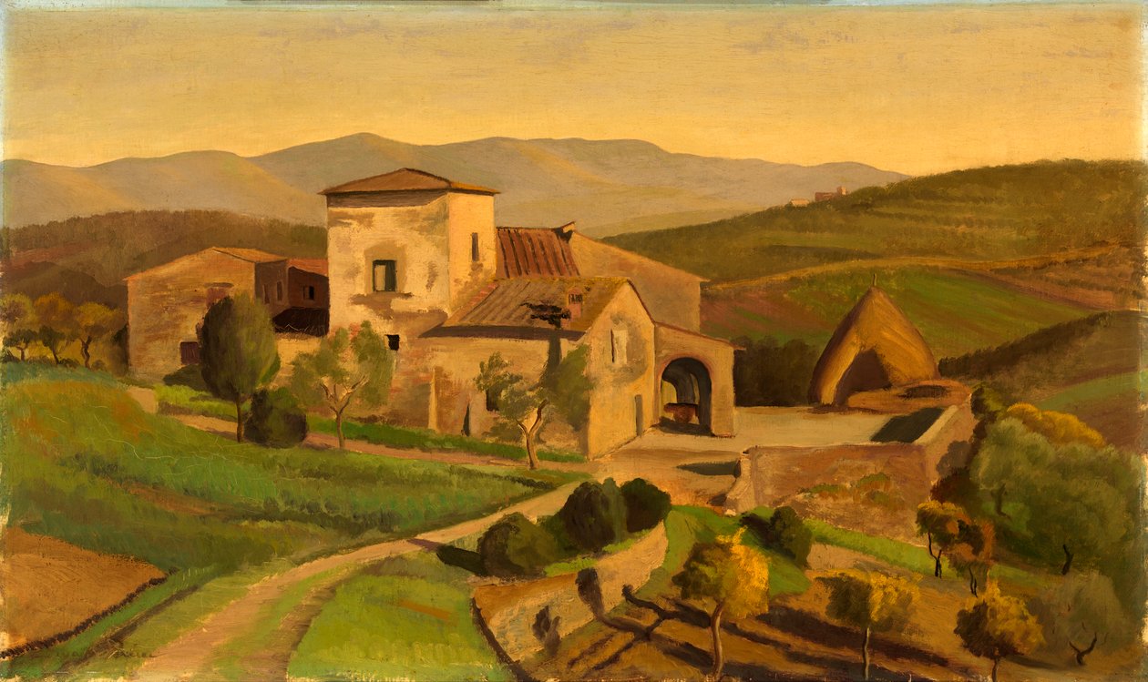 En toskansk gård, ca. 1926-1931. av Edward Bruce