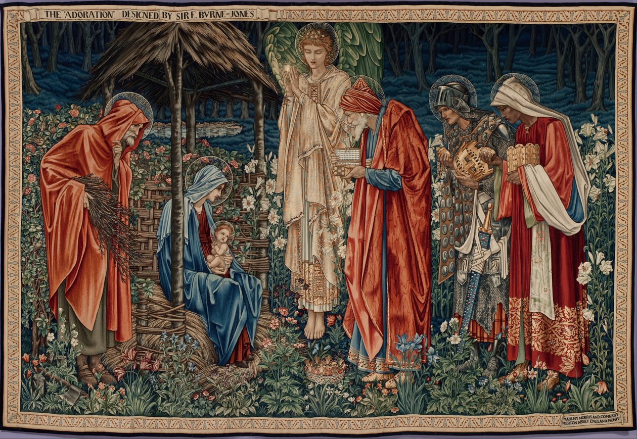 Tillbedjan av Magi av Edward Burne Jones