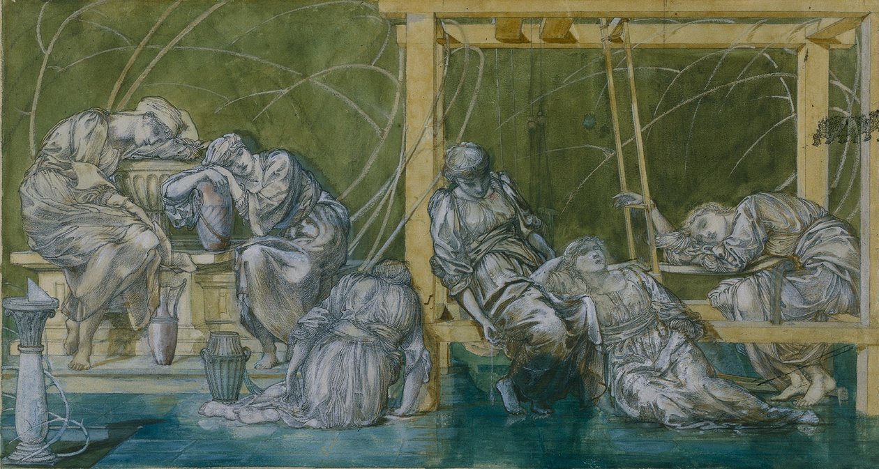 Trädgårdsgården av Edward Burne Jones