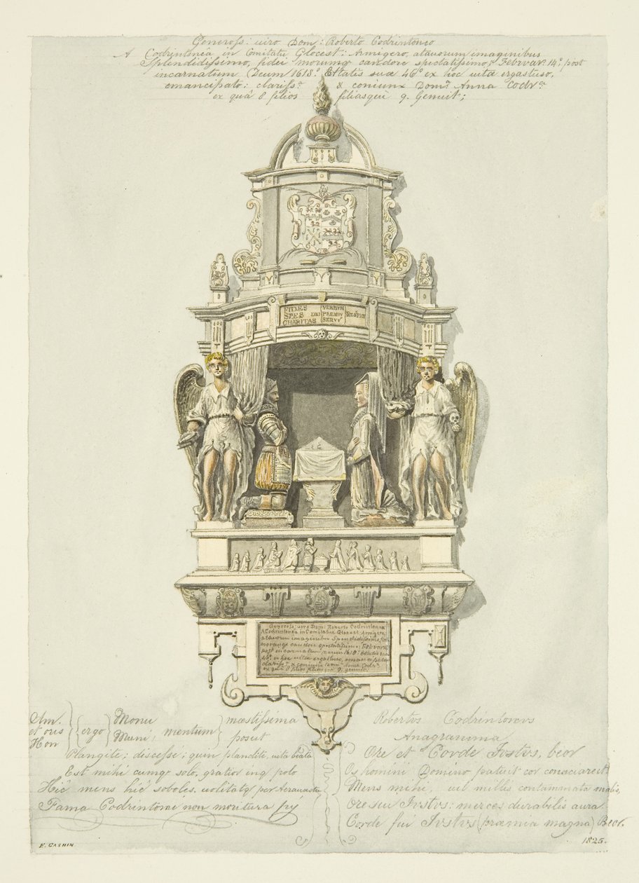 Monument till Robert Codrington av Edward Cashin