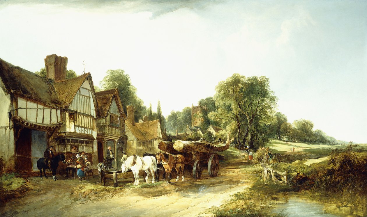 Timbervagnen, 1845 av Edward Charles Williams