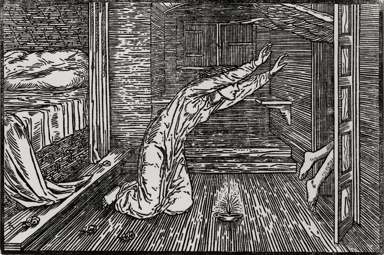 Cupid på väg av Edward Coley (after) Burne Jones