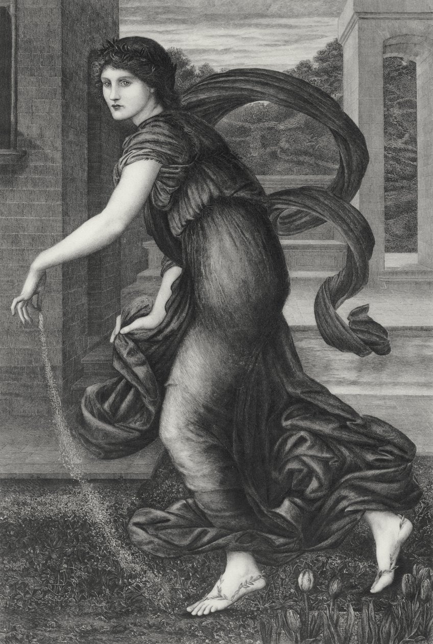 Vår av Edward Coley (after) Burne Jones