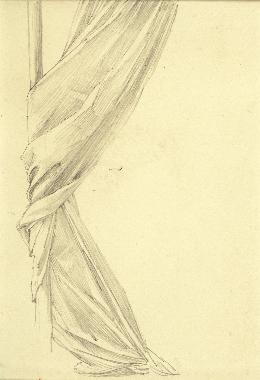 Draperistudie av Edward Burne Jones