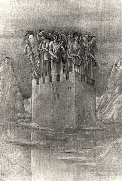 Vi sjunger Hynum of Your Glory av Edward Coley Burne Jones