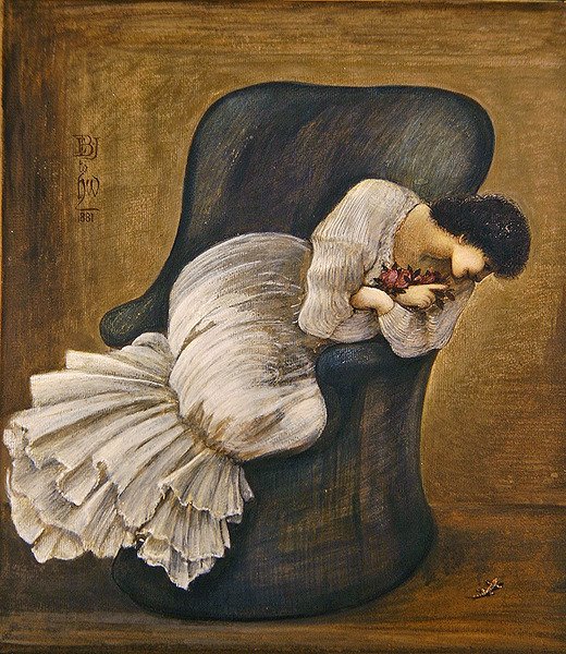 Porträtt av Lady Lewis av Edward Coley Burne Jones