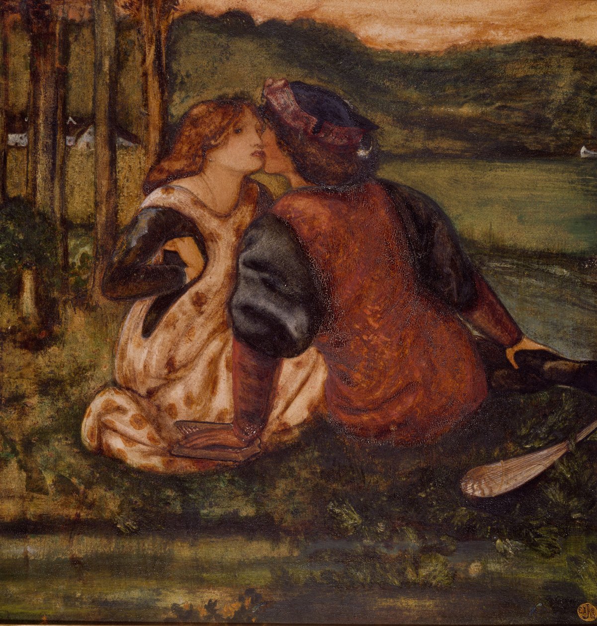 En idyll, 1862 av Edward Burne Jones
