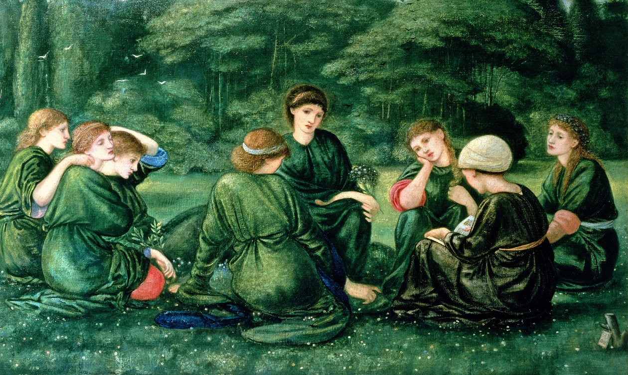 Grön sommar, 1868 av Edward Burne Jones