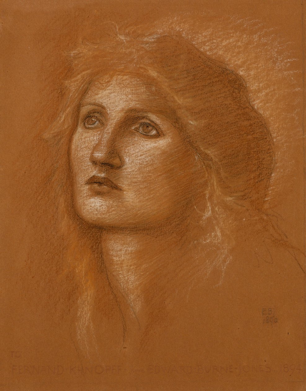 Chef för en kvinna, 1890 av Edward Burne Jones