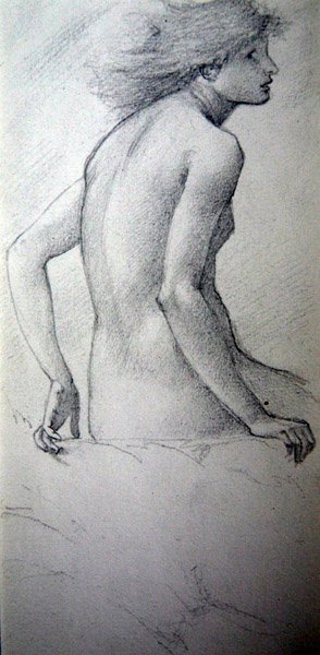 Hill Fairy (se 452518 verso) av Edward Burne Jones