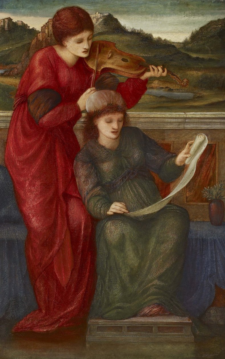 Musik, 1877 av Edward Burne Jones