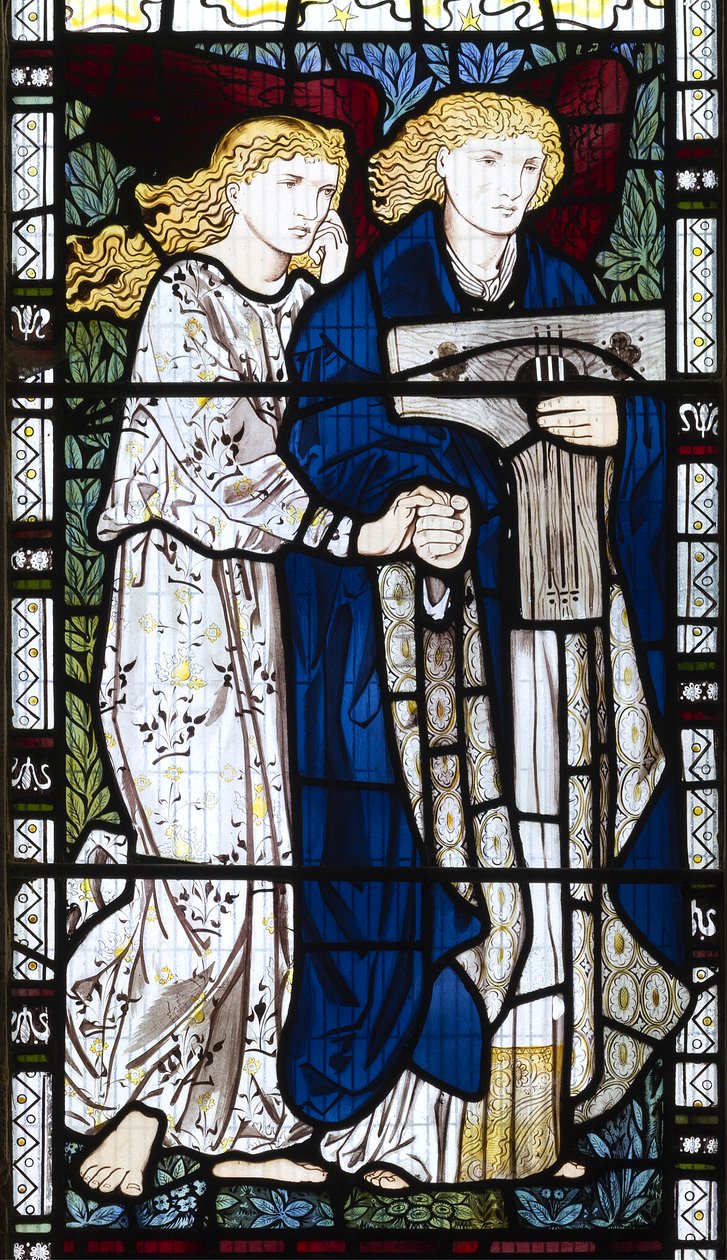 Musikalisk ängel, 1865 av Edward Burne Jones