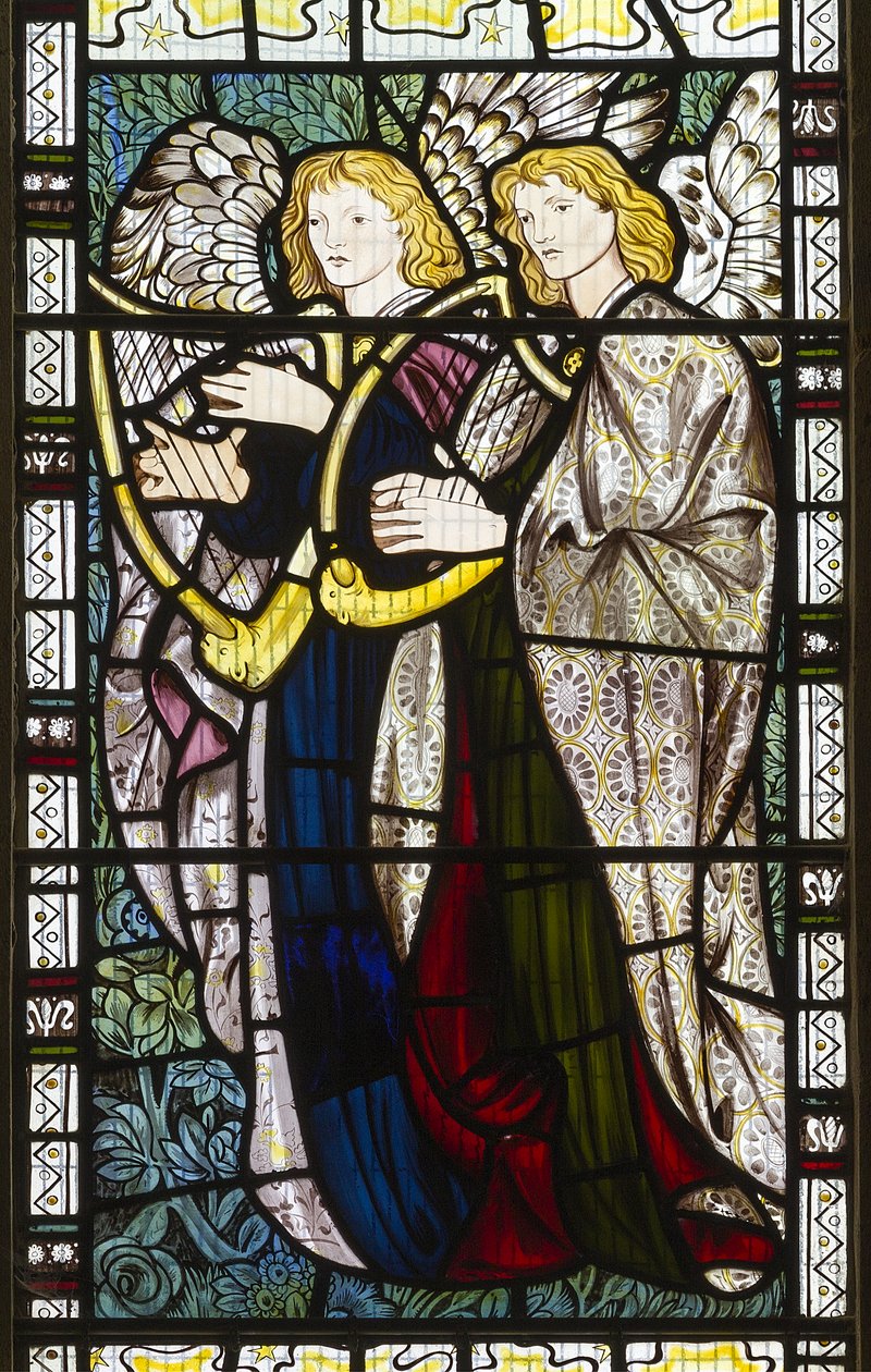 Musikaliska änglar, 1865 av Edward Burne Jones