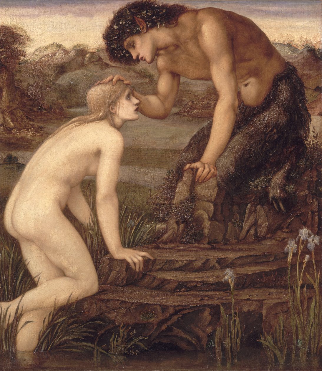 Pan och Psyche, 1870-talet av Edward Burne Jones