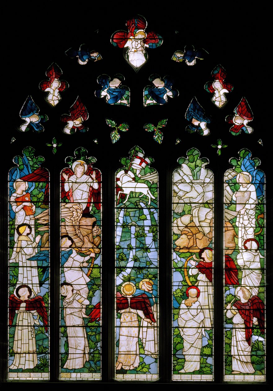Rivers Of Paradise, 1875 av Edward Burne Jones