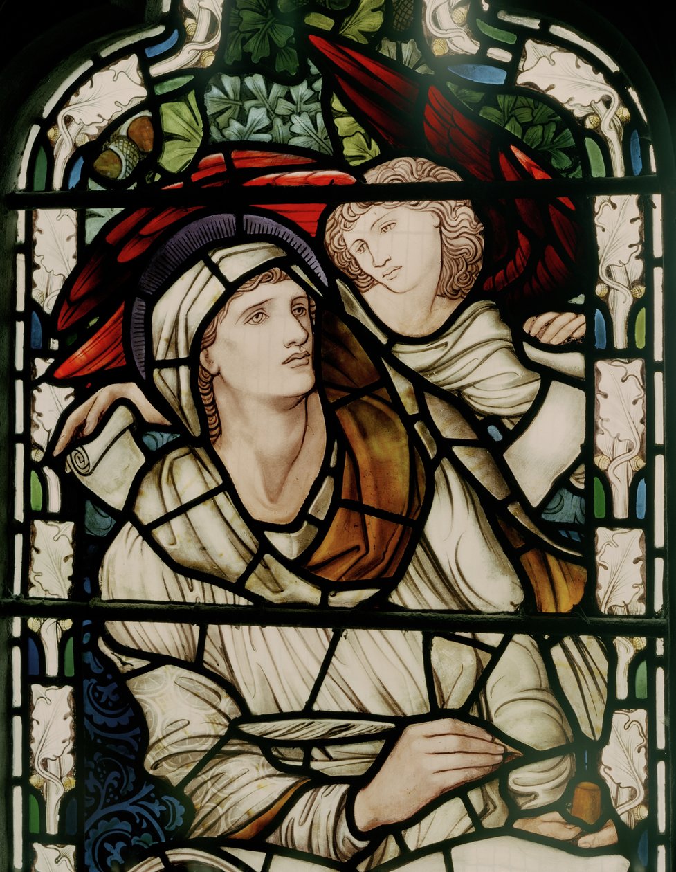 St Matthew, 1876 (målat glas) av Edward Burne Jones