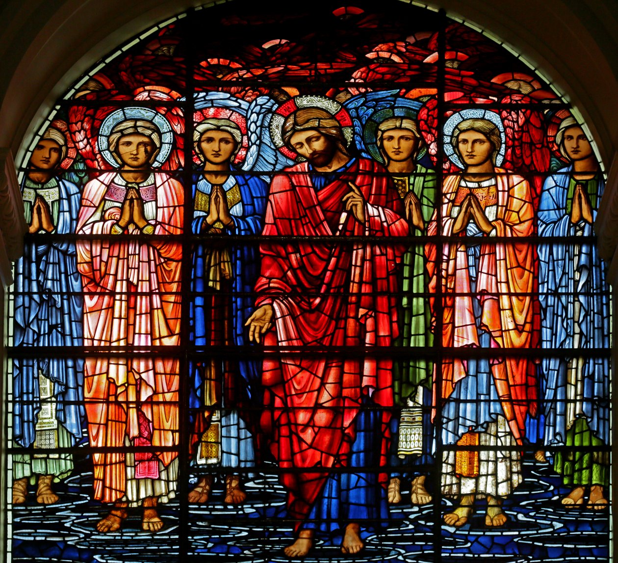 The Ascension, 1885-1897 (målat glas) av Edward Burne Jones