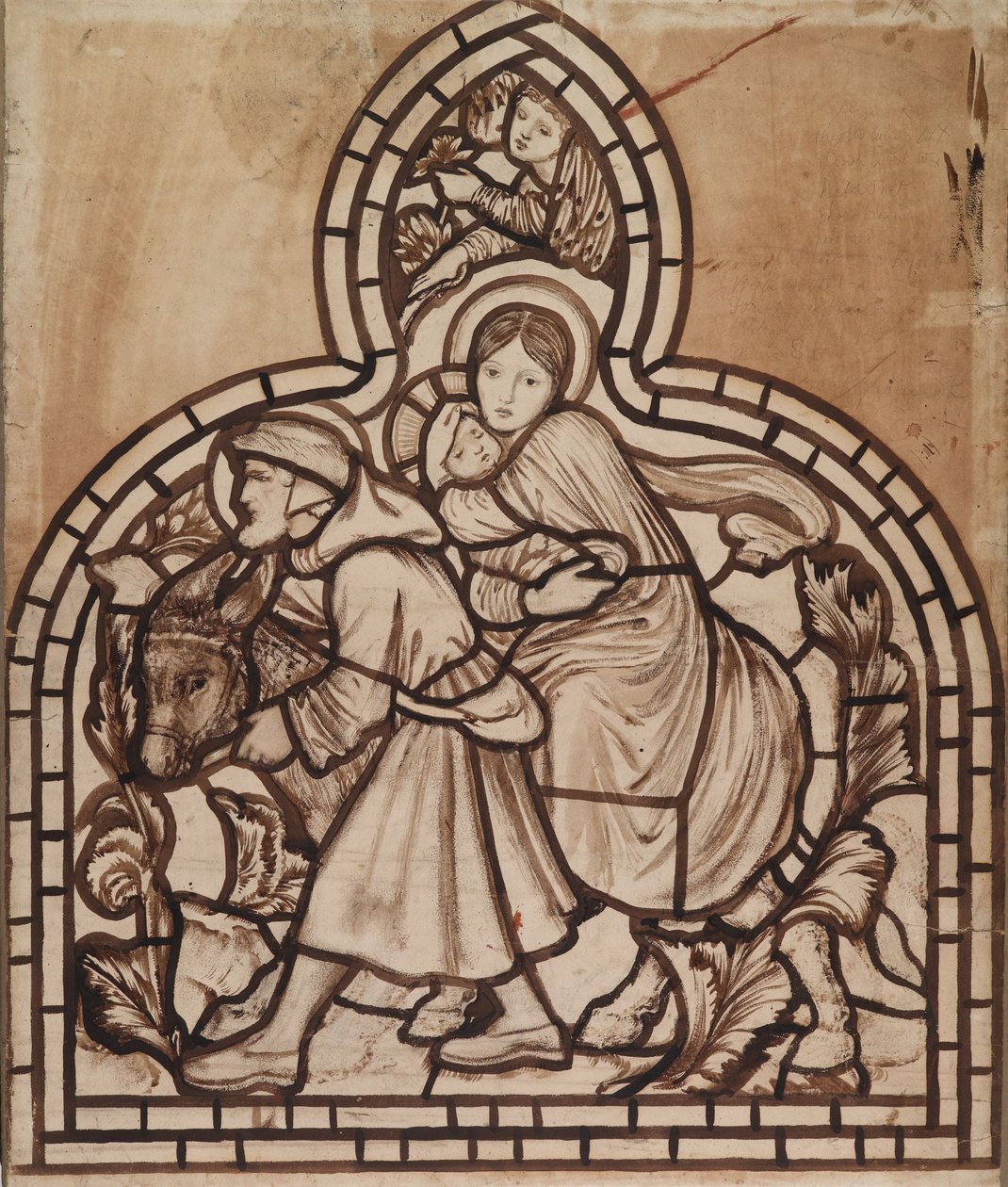 Flygningen till Egypten av Edward Burne Jones