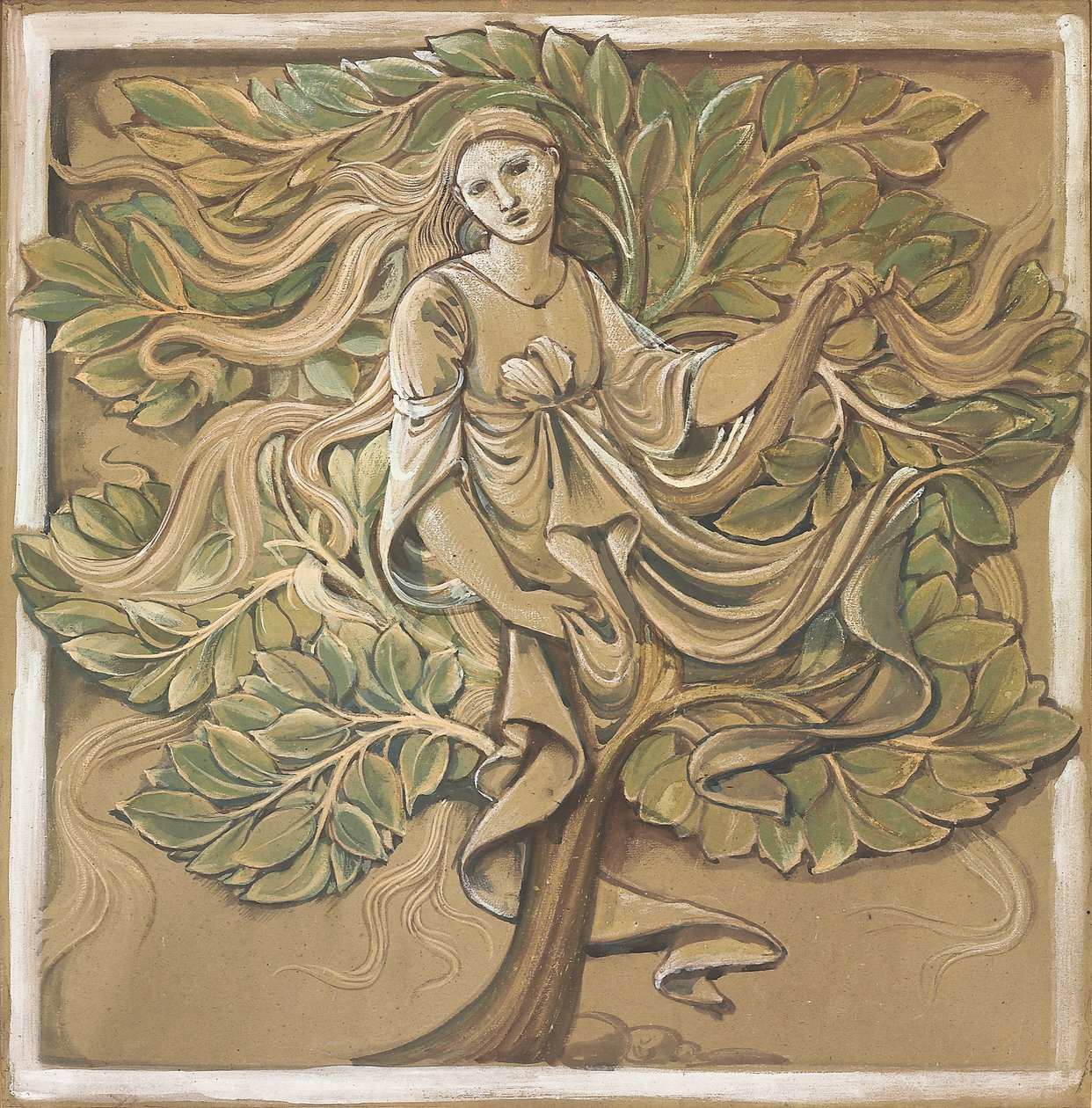 tränymf, av Edward Burne Jones