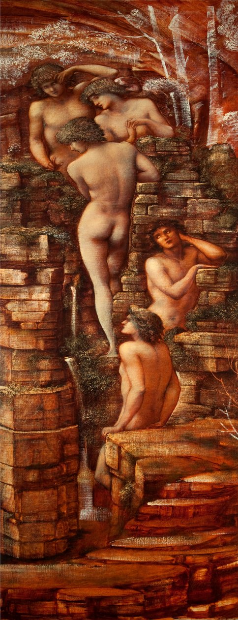 Tränymfer, 1881-85 av Edward Burne Jones