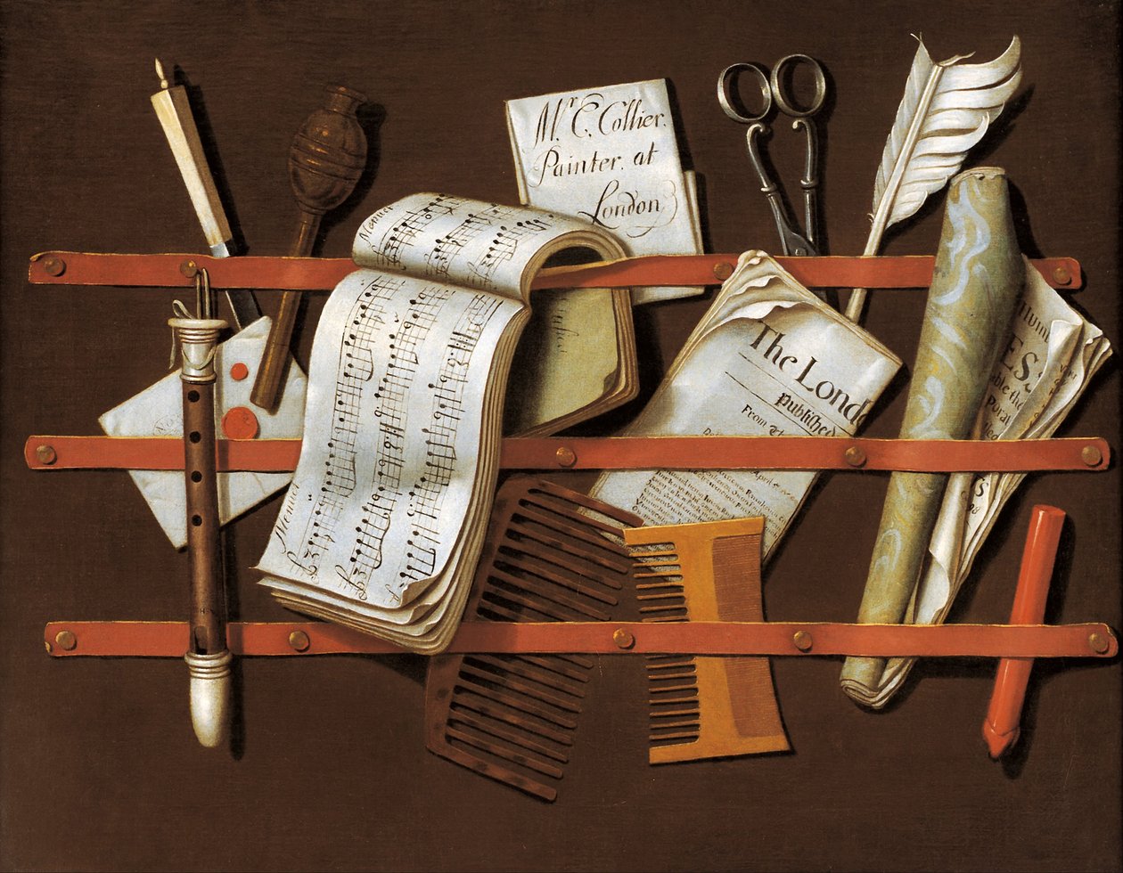 Brevställ, ca 1698 av Edward Collier