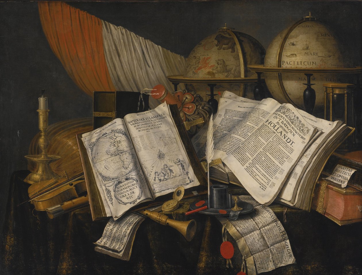 Fåfänga stilleben, 1662 av Edward Collier