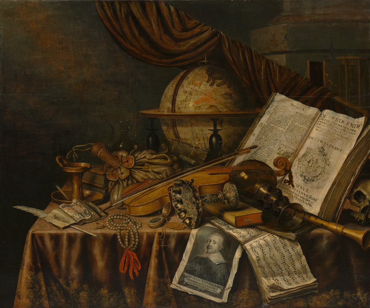 Fåfänga stilleben, 1662 av Edward Collier