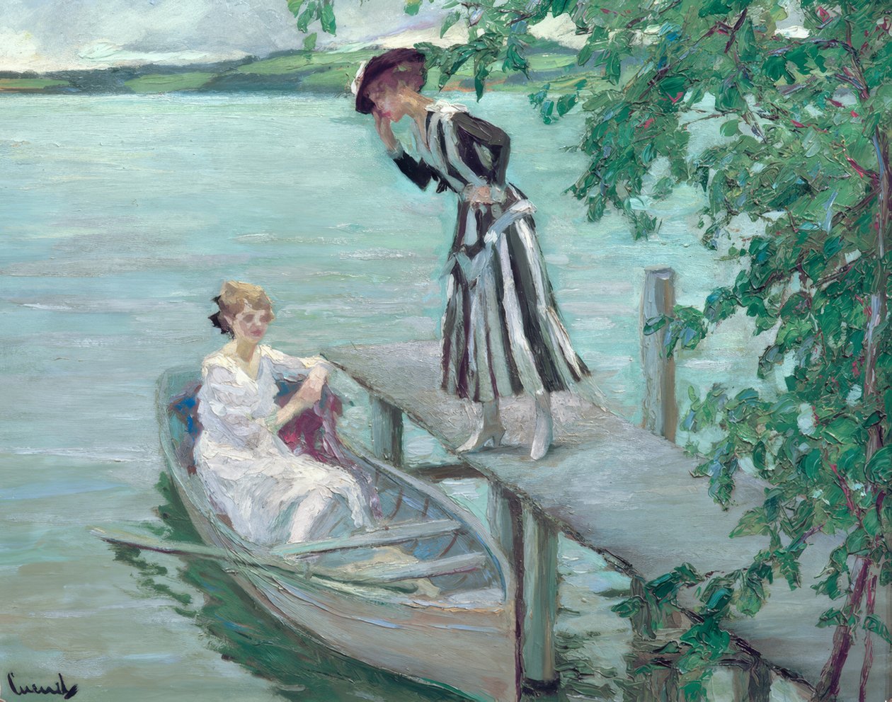 Vid bryggan av Edward Cucuel