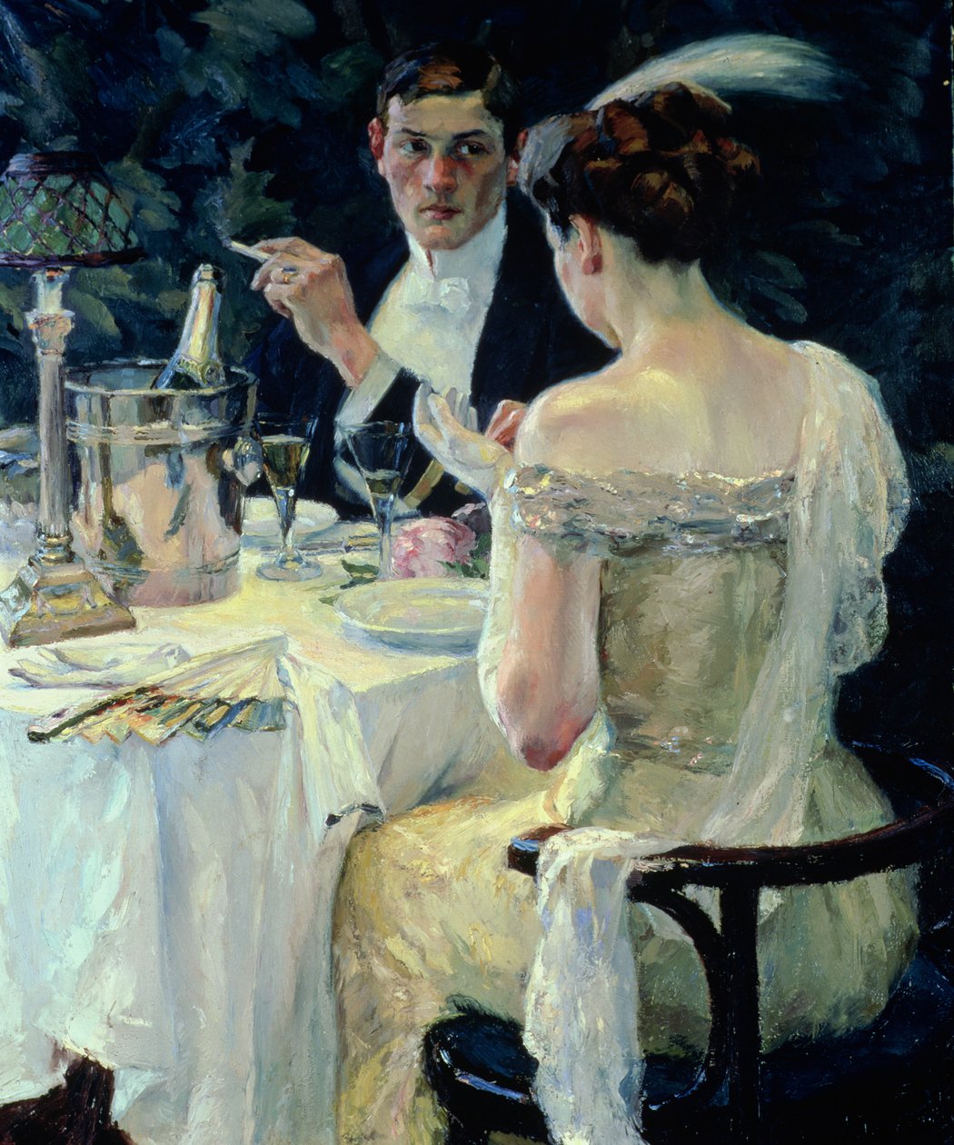 Farväl (olja på duk) av Edward Cucuel