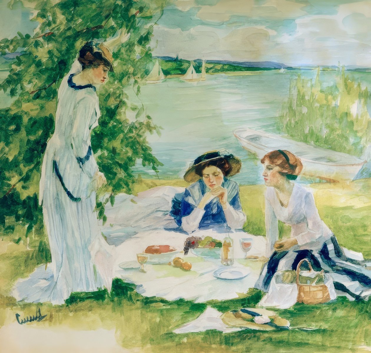 Picknicken av Edward Cucuel