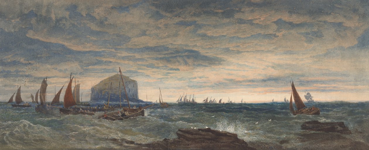 The Bass Rock at Dawn av Edward Duncan