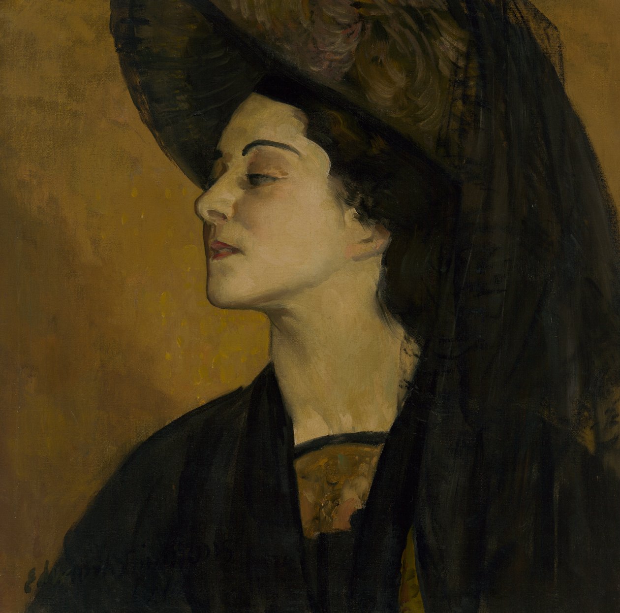 Alla Nazimova, 1910. av Edward Emerson Simmons