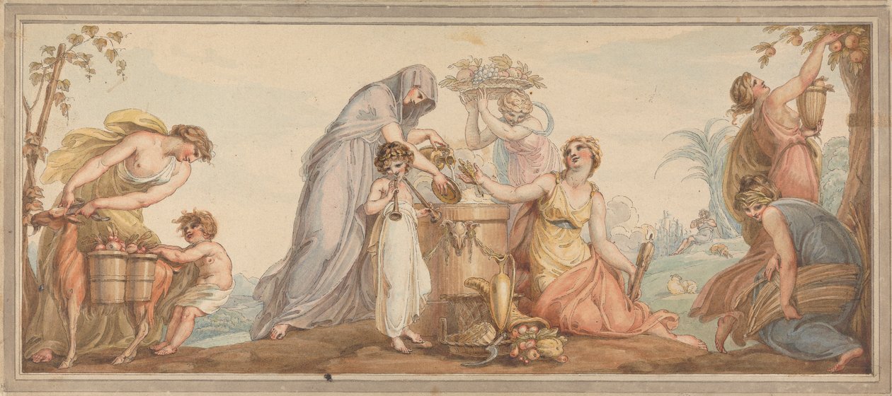 Allegori för hösten av Edward Francis Burney