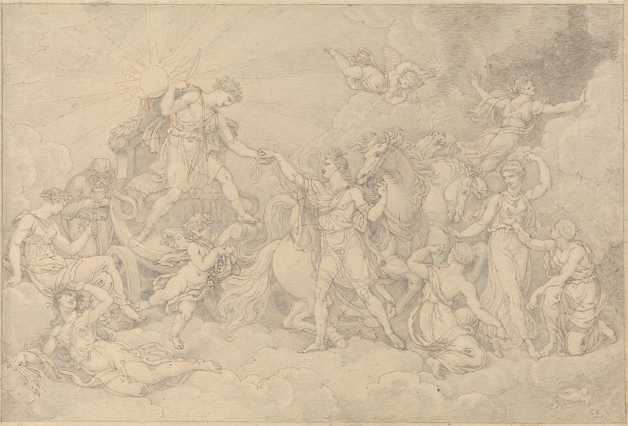 Apollo och Phaeton av Edward Francis Burney