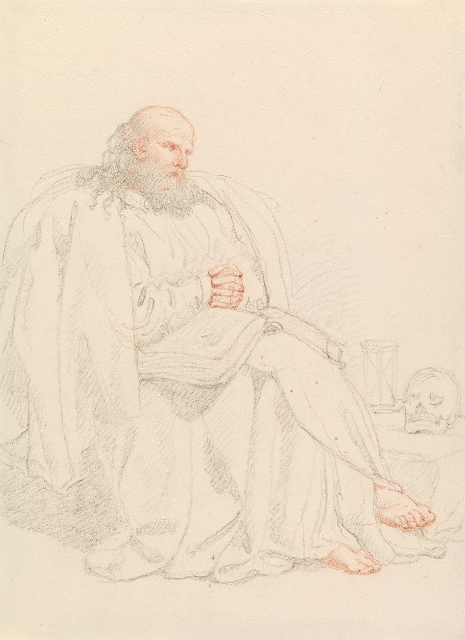 St. Hieronymus mediterar av Edward Francis Burney