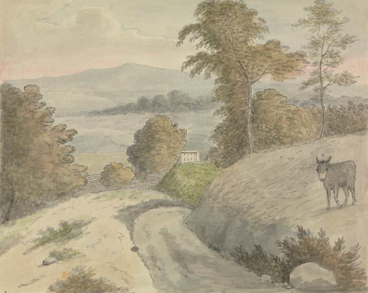 Utsikt i Surrey av Edward Francis Burney
